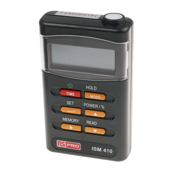 RS Pro ISM 410 Manual De Instrucciones
