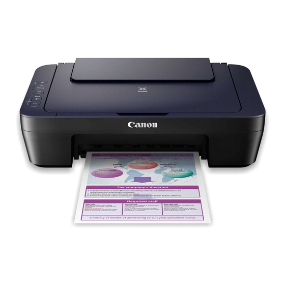 Canon E400 Serie Manual En Linea