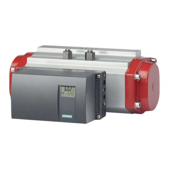Siemens SIPART PS2 Instrucciones De Servicio Resumidas