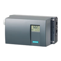Siemens SIPART PS2 Instrucciones De Servicio Resumidas