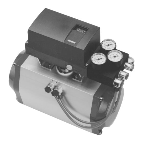 Siemens SIPART PS2 Instrucciones De Montaje E Instalación