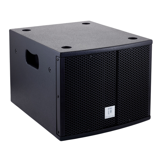 thomann The box pro Achat 108 Sub A Manual De Instrucciones