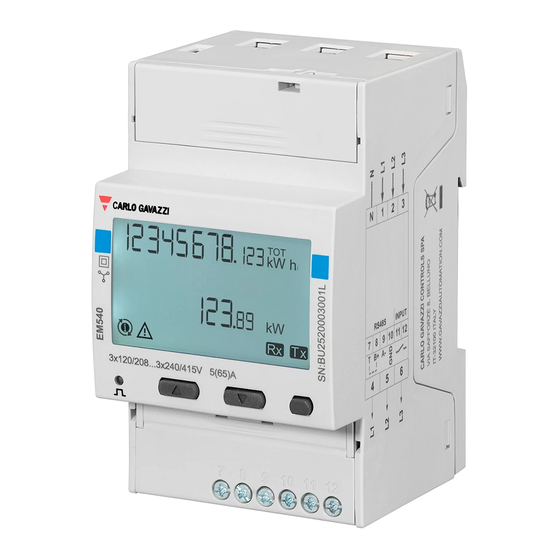CARLO GAVAZZI EM530 Manual De Usuario