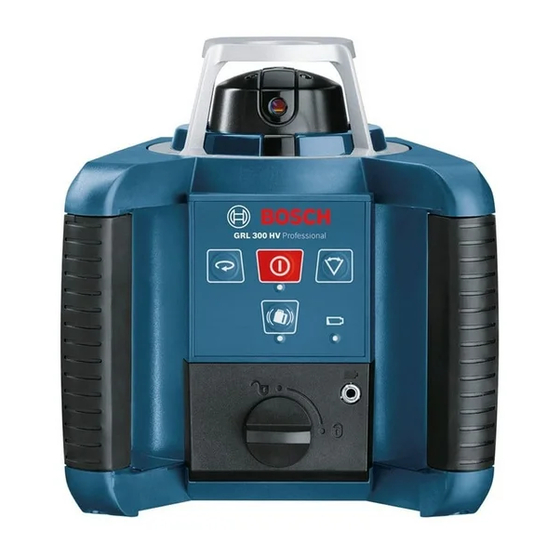 Bosch GRL Professional 300 HV Manuales