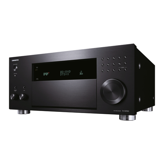 Onkyo TX-RZ900 Manual De Instrucciones