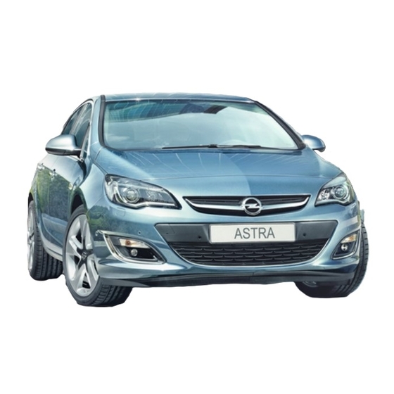 Opel ASTRA 2013 Manual De Instrucciones