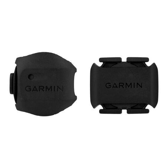 Garmin Speed Sensor Manual De Instrucciones