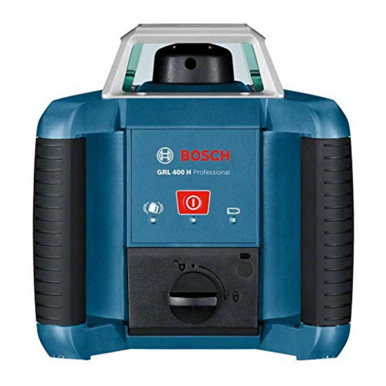 Bosch GRL 400 H Professional Manual Del Usuario