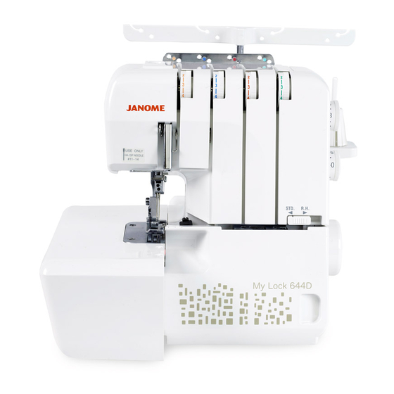 Janome My Lock 644D Libro De Instrucciones