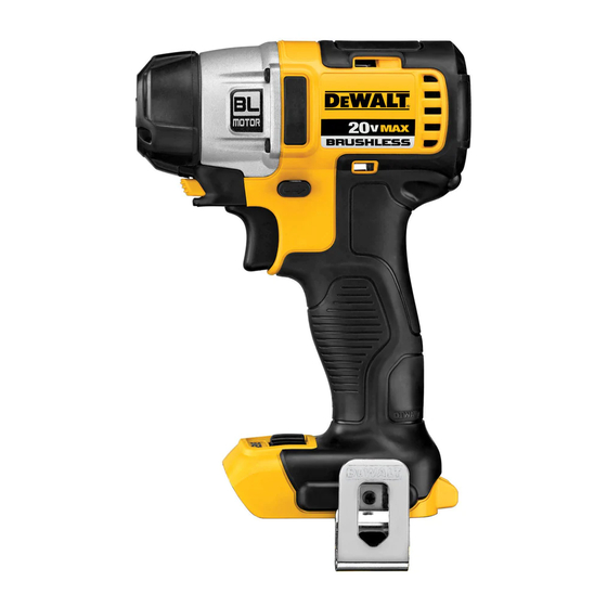 DeWalt DCF825 Manual Del Usuario