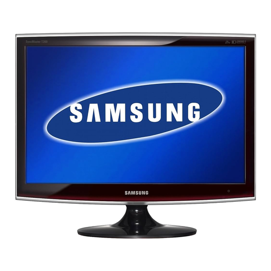 Samsung SyncMaster T260 Manual Del Usuario