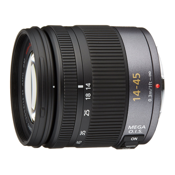 Panasonic LUMIX H-FS014045 Manual Del Usuario