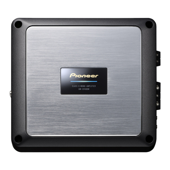 Pioneer GM-D7400M El Manual Del Propietario