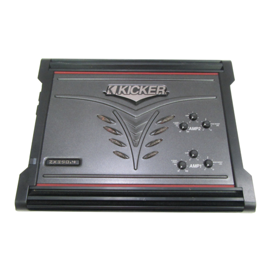 Kicker ZX.4 Serie Manual Del Propietário