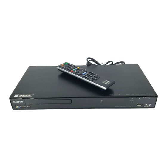 Sony BDP-S770 Manual De Instrucciones