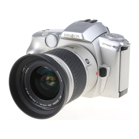Konica Minolta DYNAX 40 Manual De Instrucciones