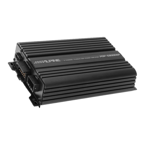 Alpine PDP-E800DSP Manual De Operación