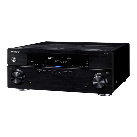 Pioneer VSX-LX52 Manual De Instrucciones