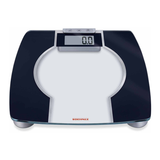 Soehnle BODY CONTROL CONTOUR F3 Instrucciones De Manejo