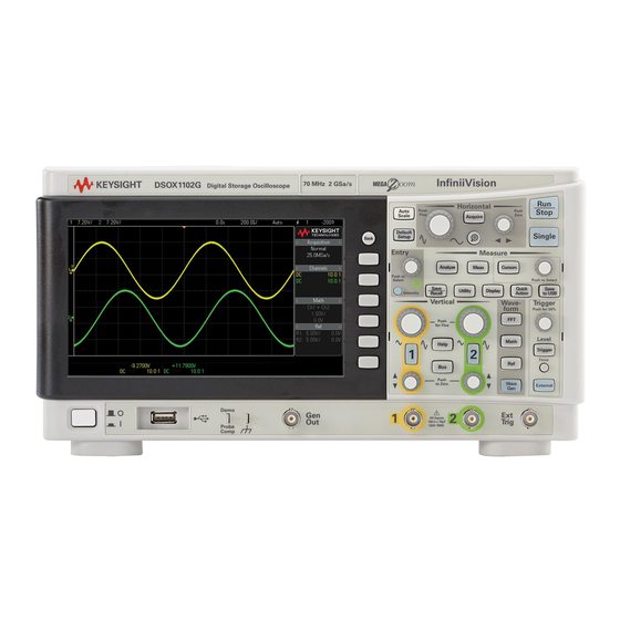 Keysight InfiniiVision 1000 X Serie Guia Del Usuario