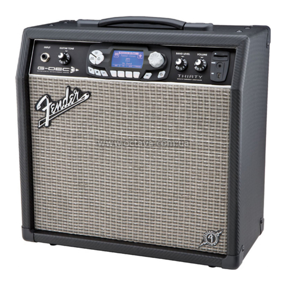 Fender G-DEC THIRTY Instrucciones De Funcionamiento