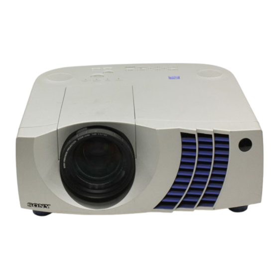 Sony VPL-PX20 Manual De Instrucciones