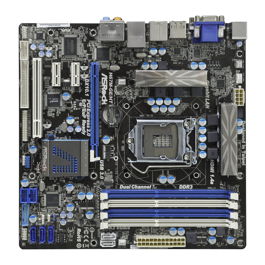 ASROCK H67M Manual Del Usuario