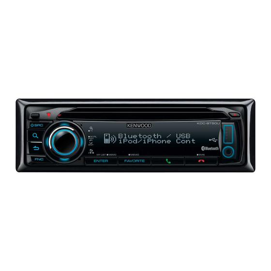 Kenwood KDC-BT50U Manual De Instrucciones