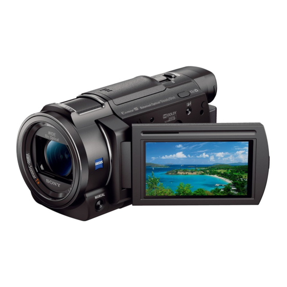 Sony FDR-AX30 Manual De Uso
