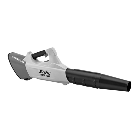 Stihl BGA 100 Manual De Instrucciones