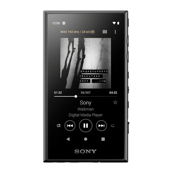 Sony NW-A100TPS Manual De Instrucciones