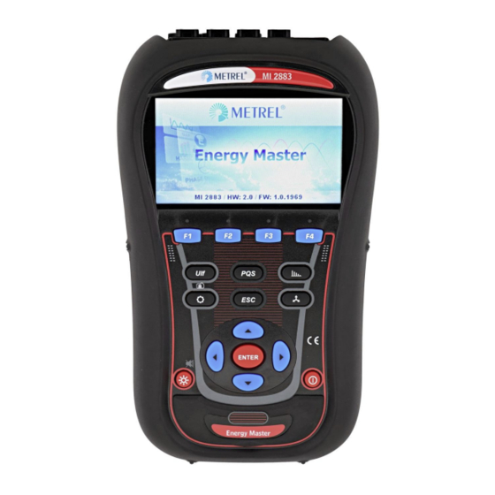 METREL Energy Master MI 2883 Manual De Instrucciones