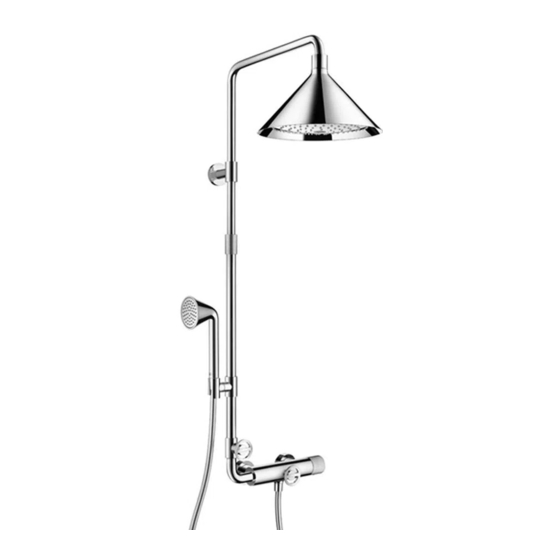 Hansgrohe AXOR Front Showerpipe 26020000 Instrucciones De Montaje