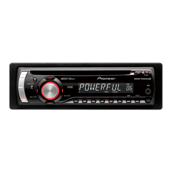 Pioneer DEH-1950 Manual De Operación
