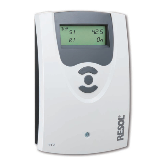 Resol TT2 Manual Para El Instalador Especializado