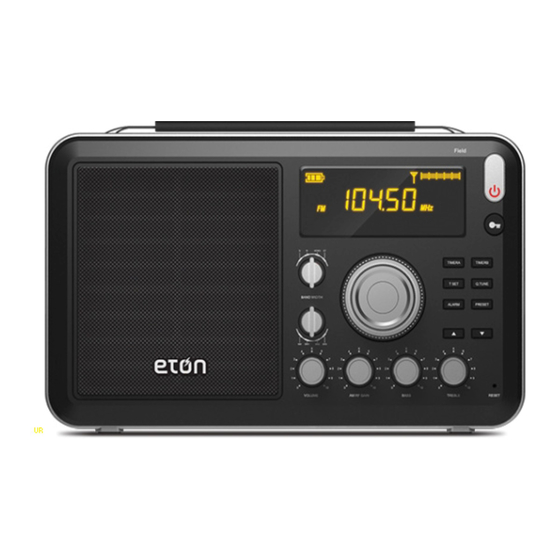 Eton FIELD RADIO 550 Manual De Instrucciones