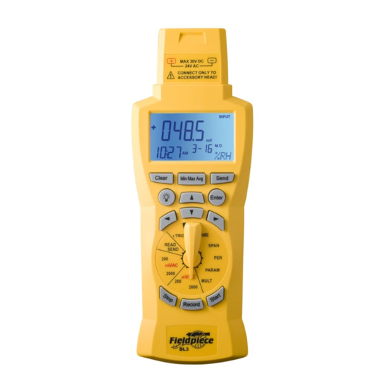 Fieldpiece DL3 Manual Del Operador