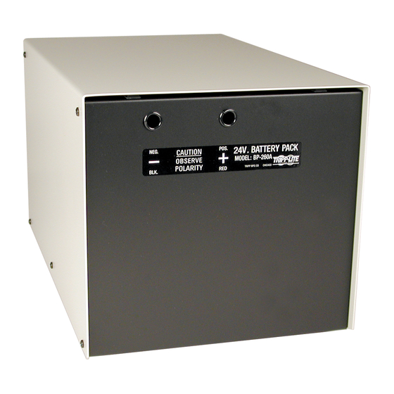 Tripp-Lite BP-260 Manual Del Propietário