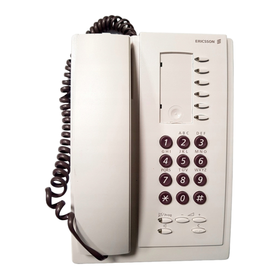 Ericsson Dialog 3210 Guía De Referencia Rápida