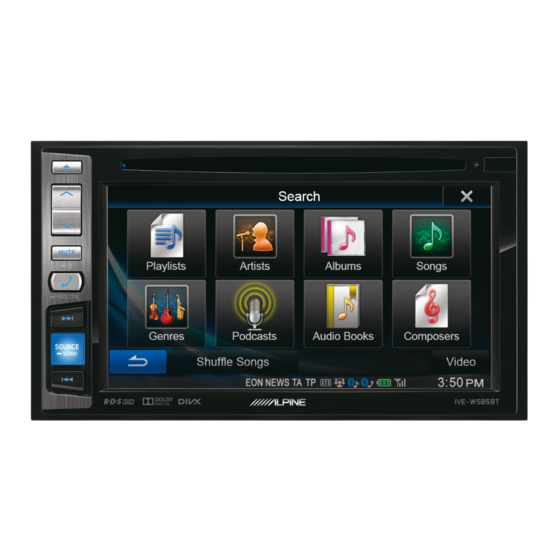 Alpine IVE-W585BT Manual De Operación