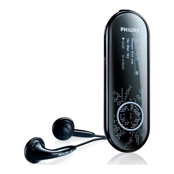 Philips GoGear SA4310 Guia De Inicio Rapido