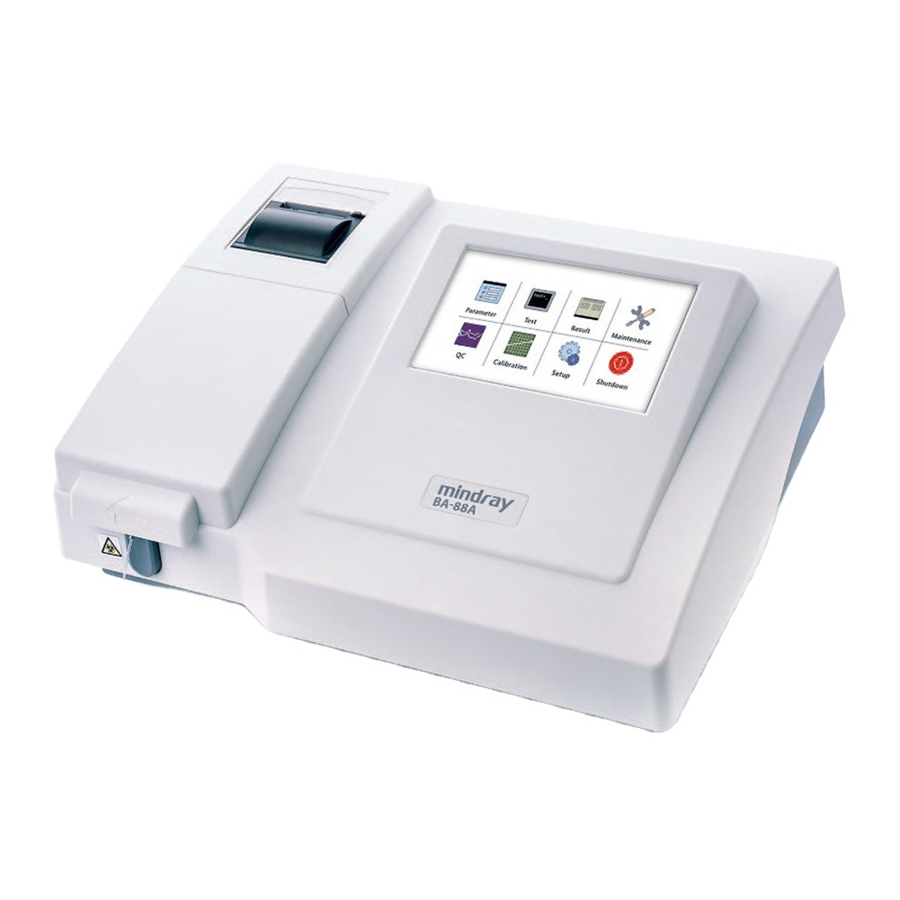 Mindray BA-88A Manual Del Operador