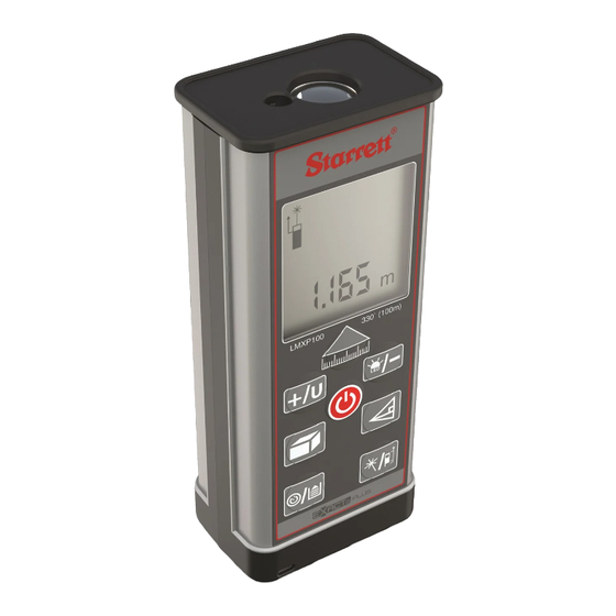 Starrett LMXP-100 Manual De Instrucciones