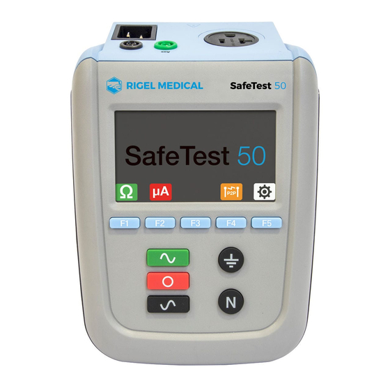 Rigel SafeTest 50 Manual De Instrucciones