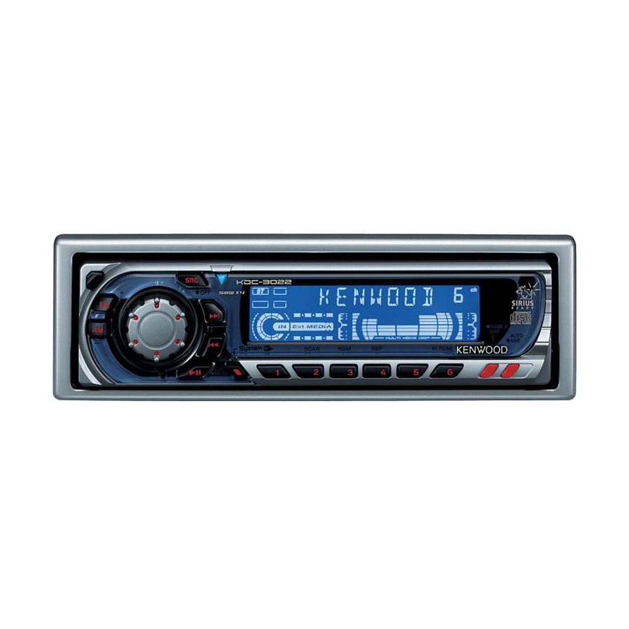 Kenwood KDC-X569 Manual De Instrucciones