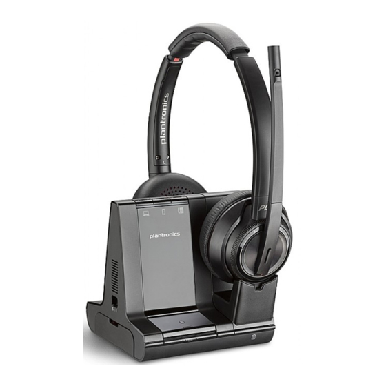 Plantronics Savi 8200 Serie Guia Del Usuario