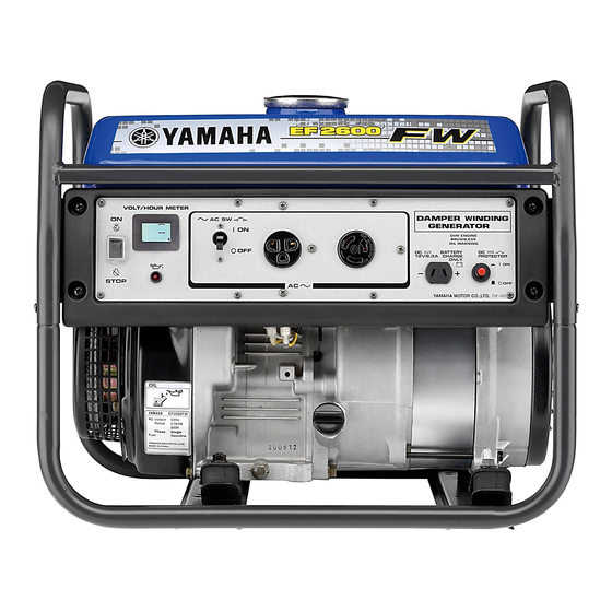Yamaha EF2600FW Manuales