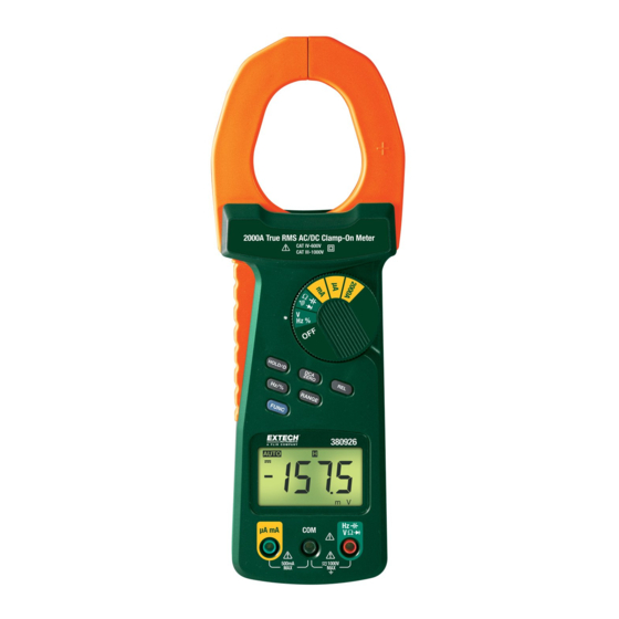 Extech Instruments 380926 Manual Del Usuario