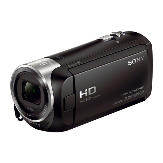 Sony HANDYCAM HDR-CX330 Guia De Ayuda