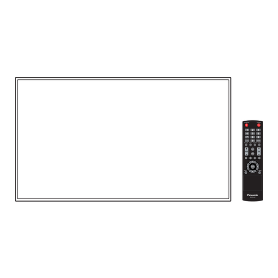 Panasonic TH-86CQ1U Manual De Instrucciones